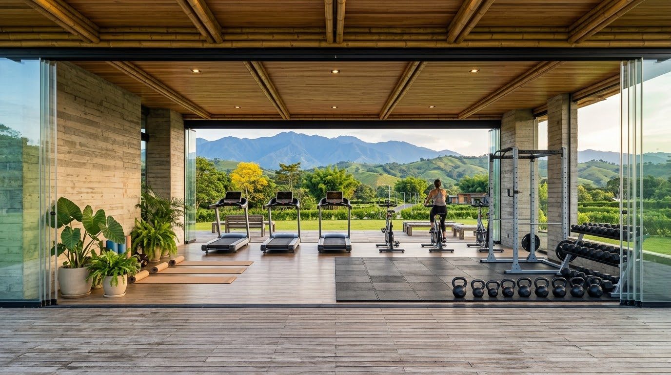 Gimnasio abierto al paisaje